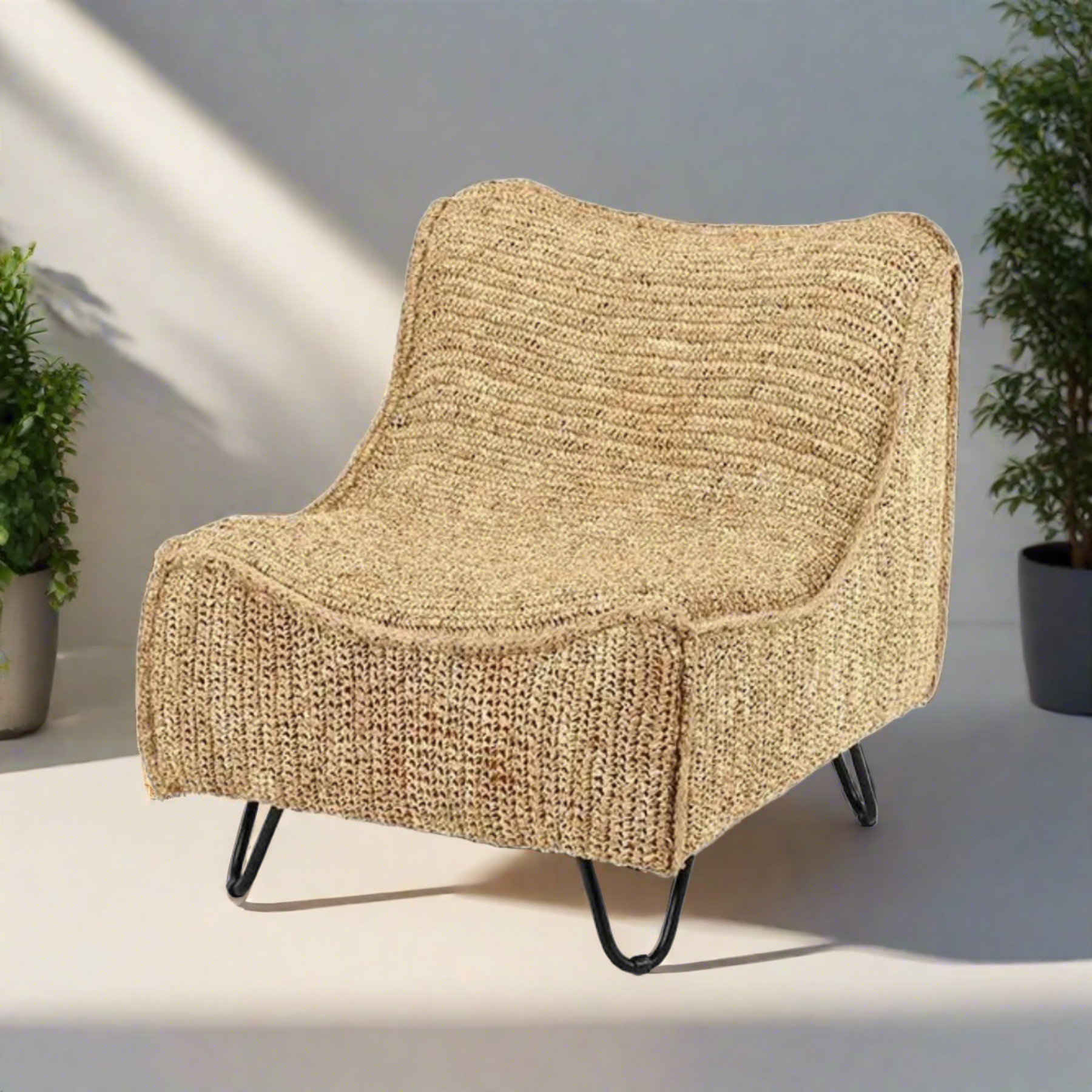 Pompeii Occasional Indoor and Outdoor One Seater Rattan Sofa - Ready to Ship