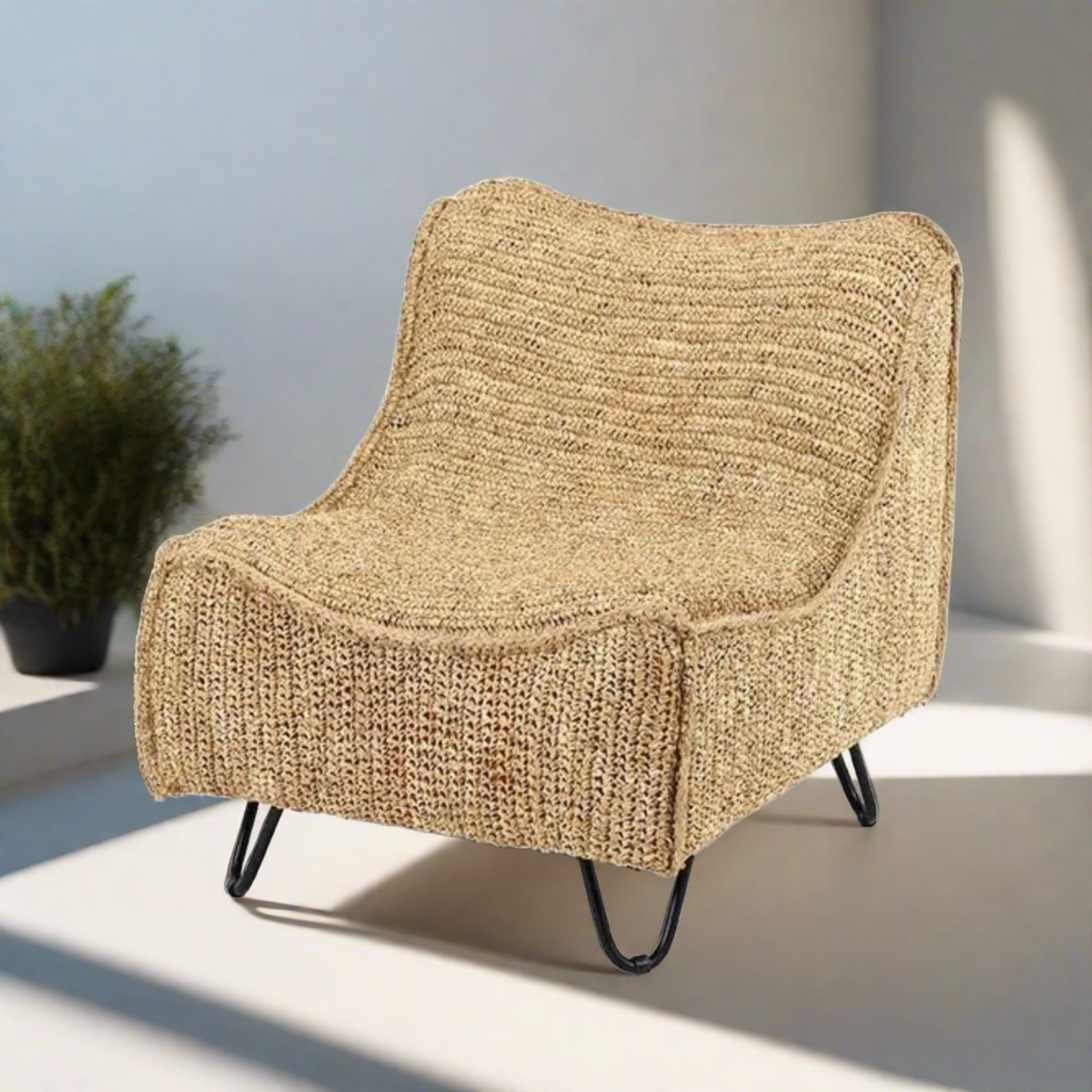 Pompeii Occasional Indoor and Outdoor One Seater Rattan Sofa - Ready to Ship