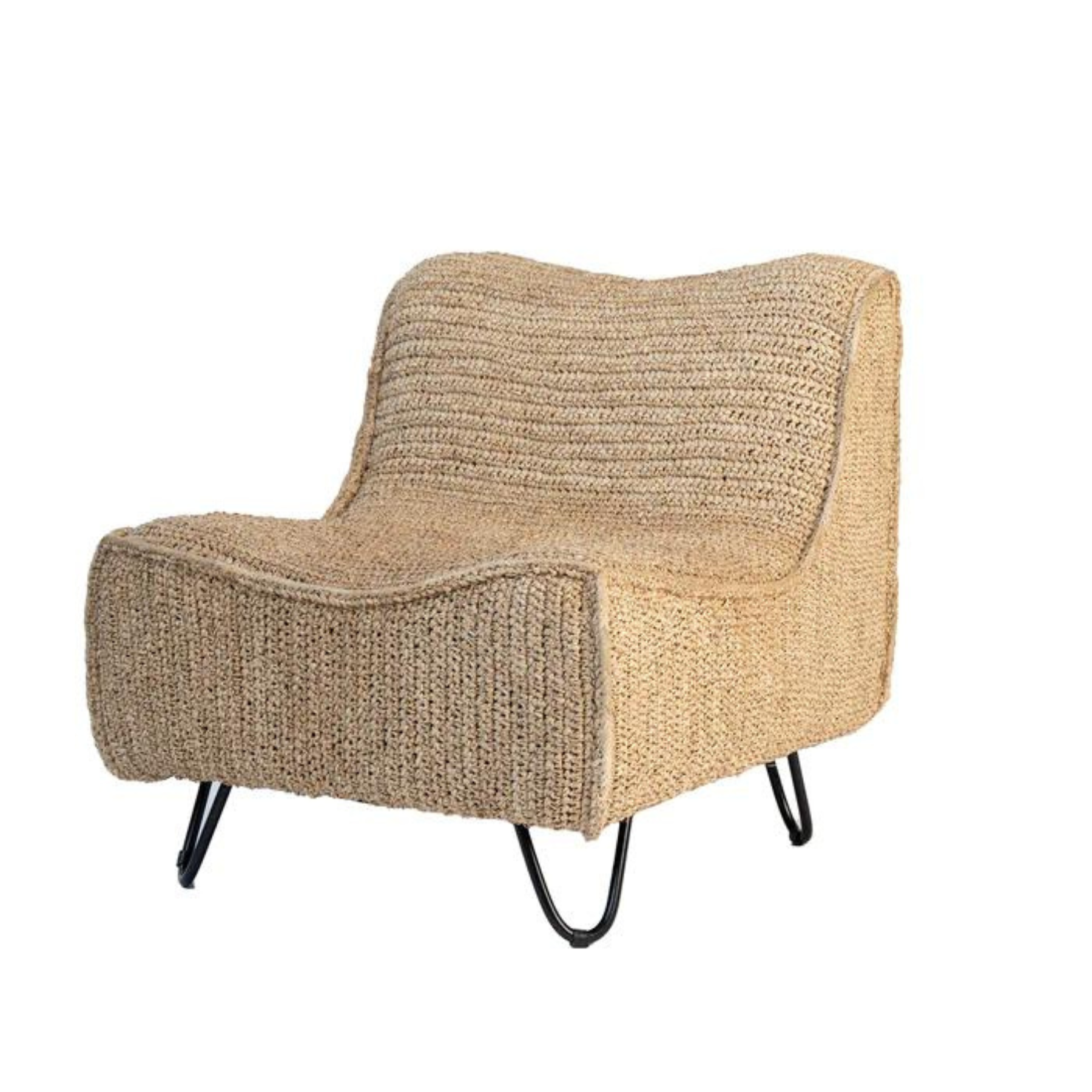 Pompeii Occasional Indoor and Outdoor One Seater Rattan Sofa - Ready to Ship