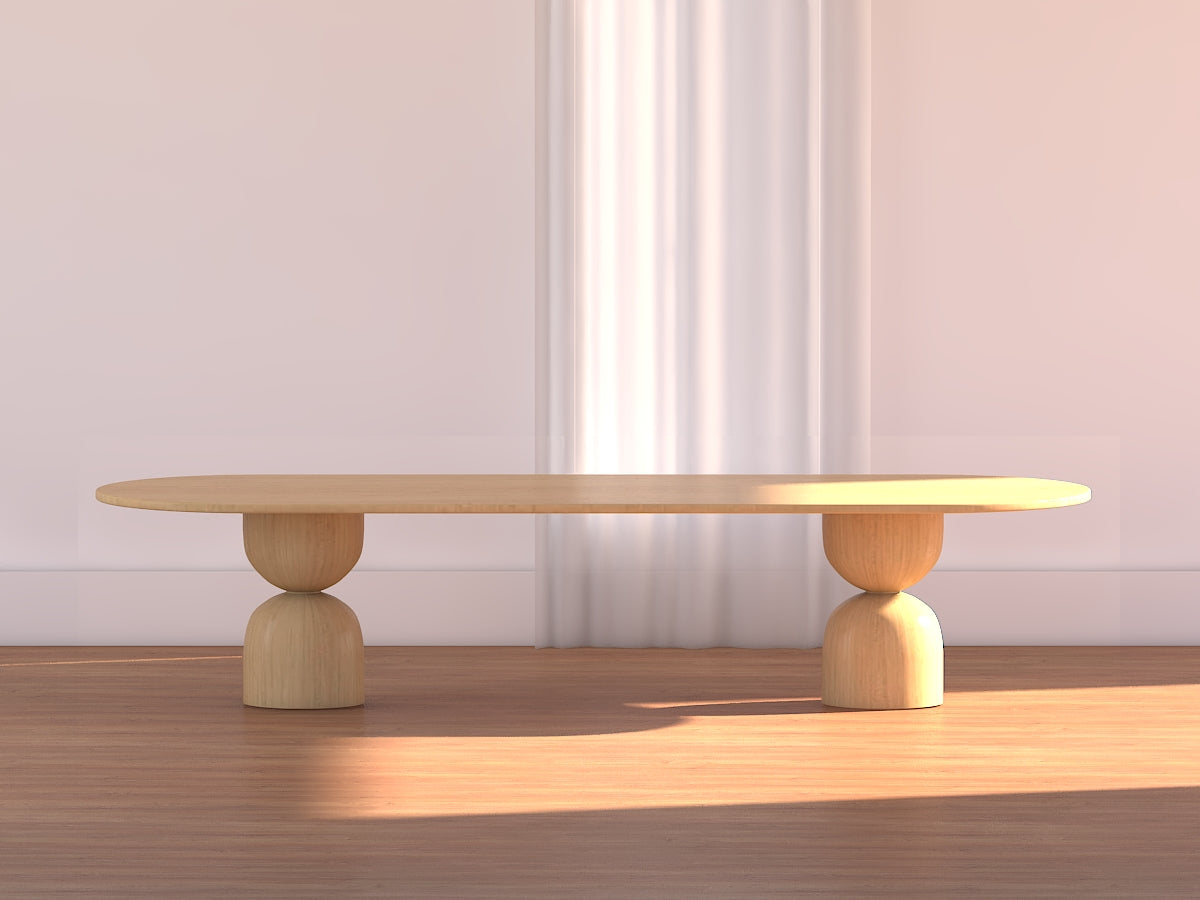 Baobab Oval Wood Dining Table - Ready to Ship