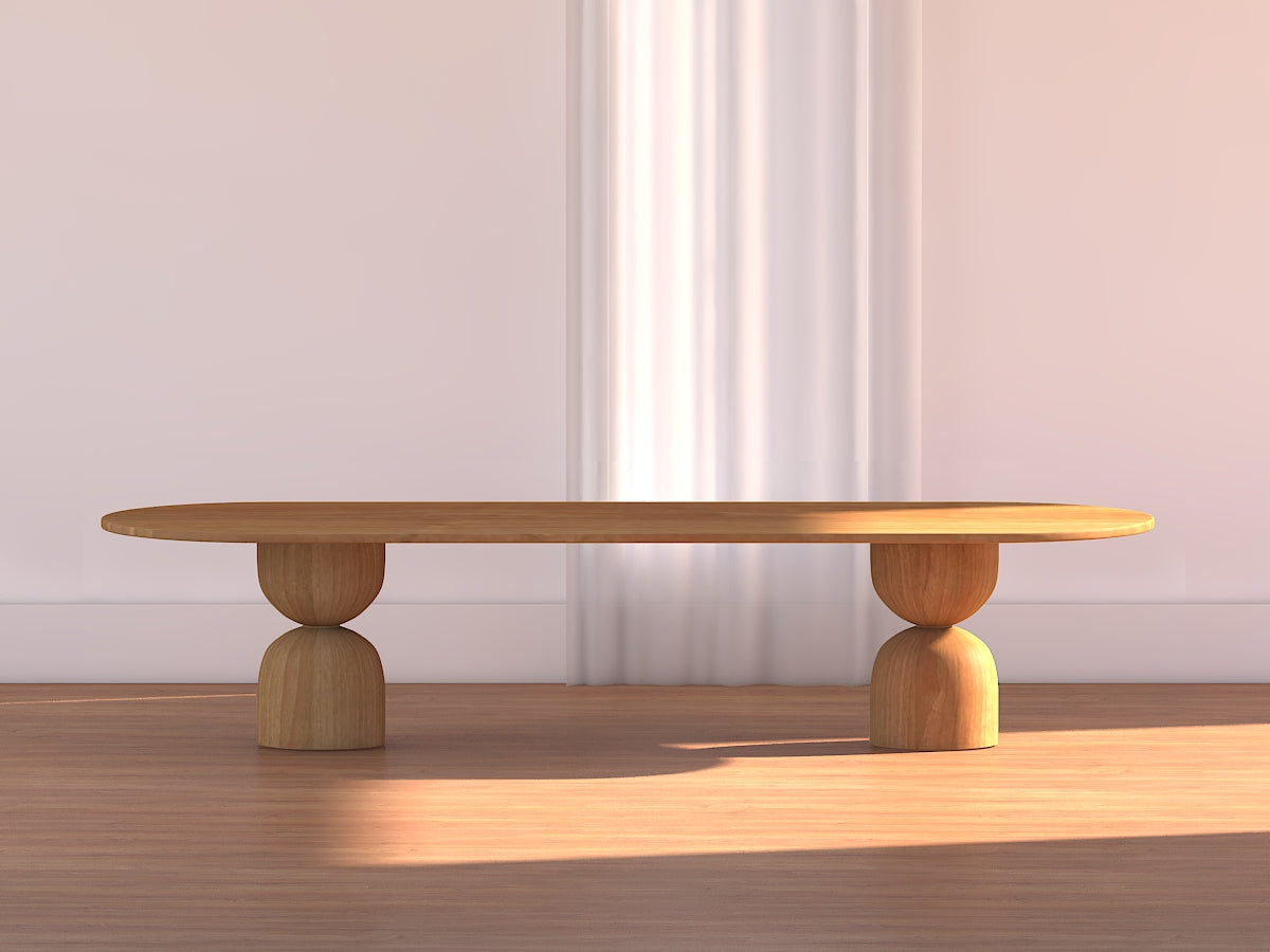 Baobab Oval Wood Dining Table - Ready to Ship