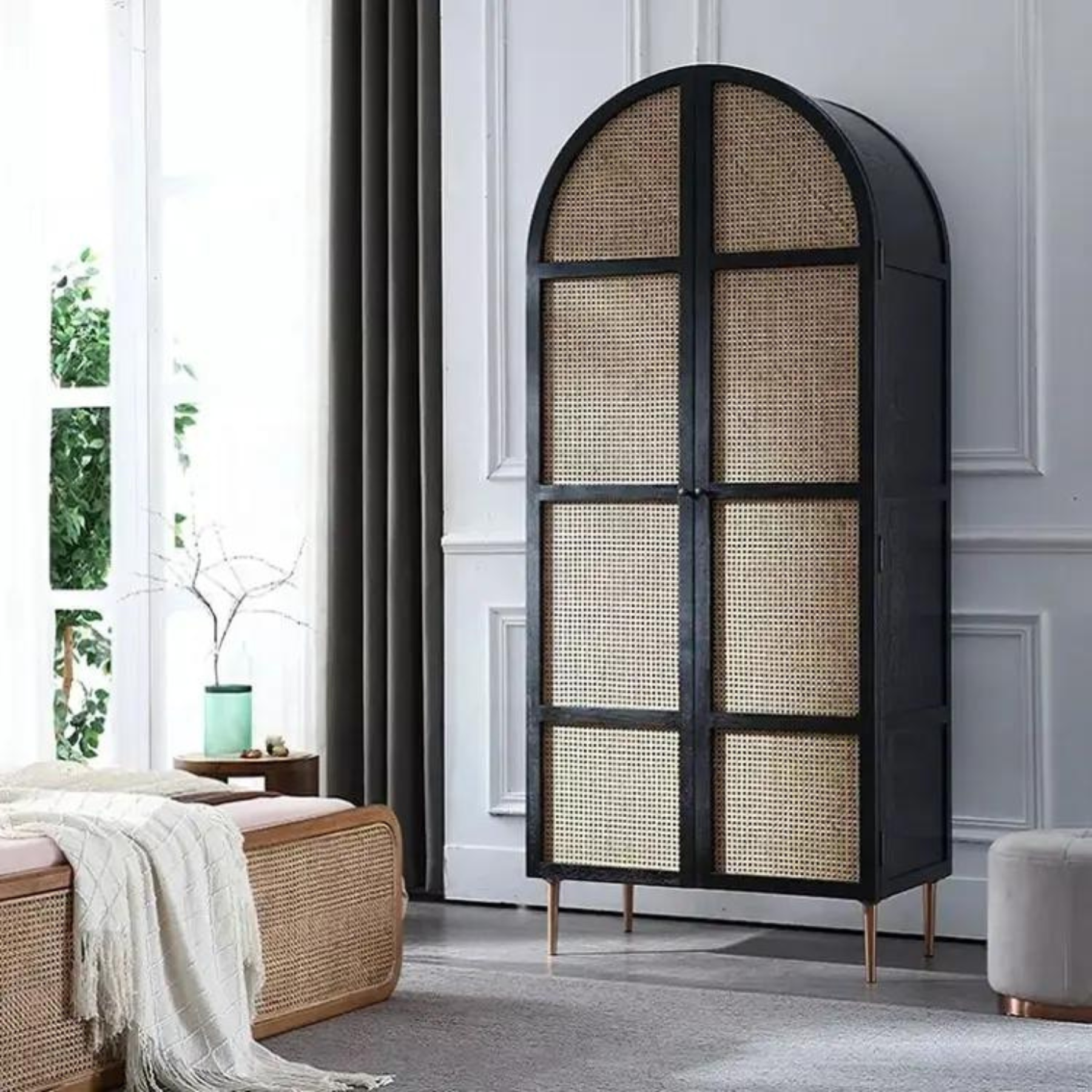 Dublin Arch Ratan Cabinet Living Room & Bedroom