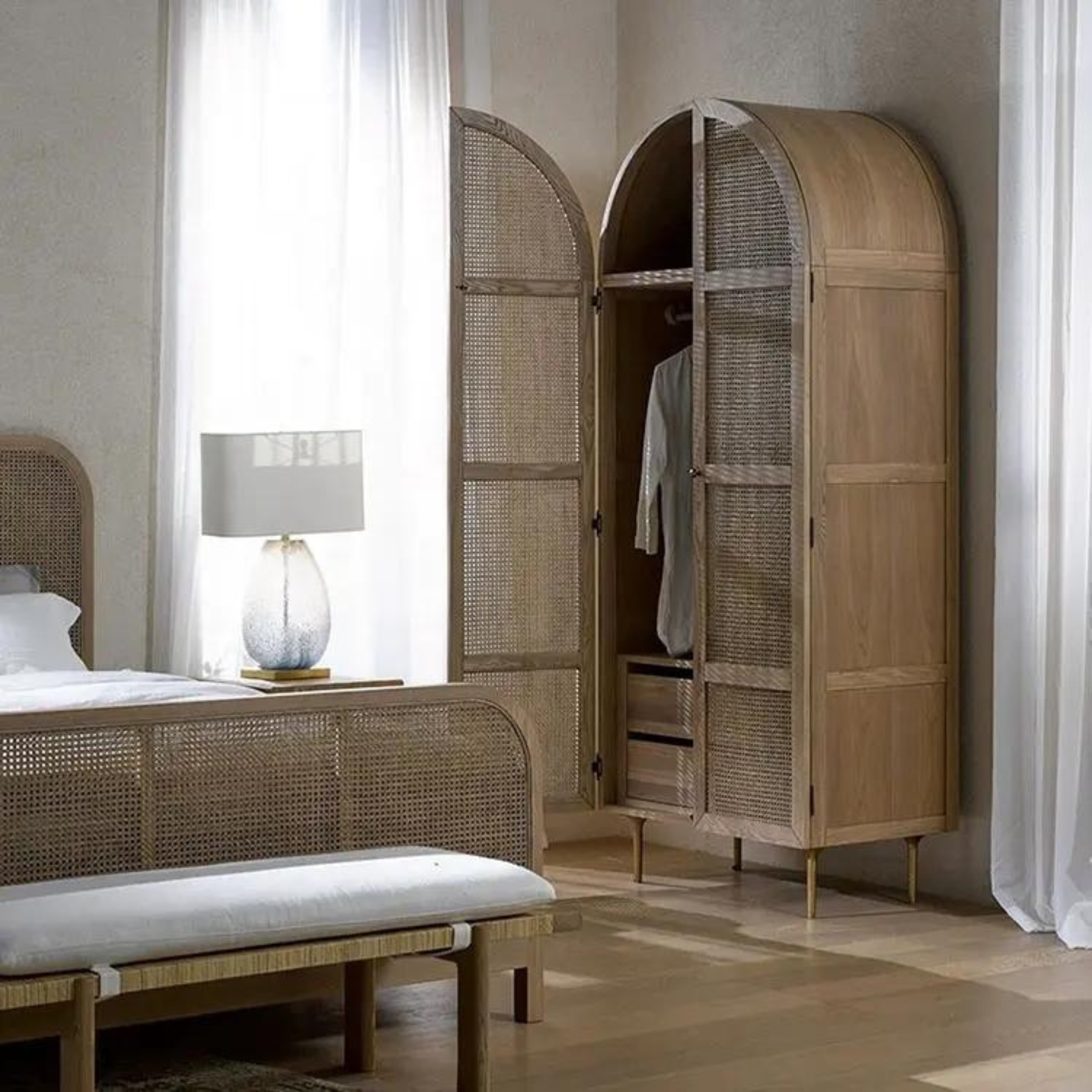 Dublin Arch Ratan Cabinet Living Room & Bedroom