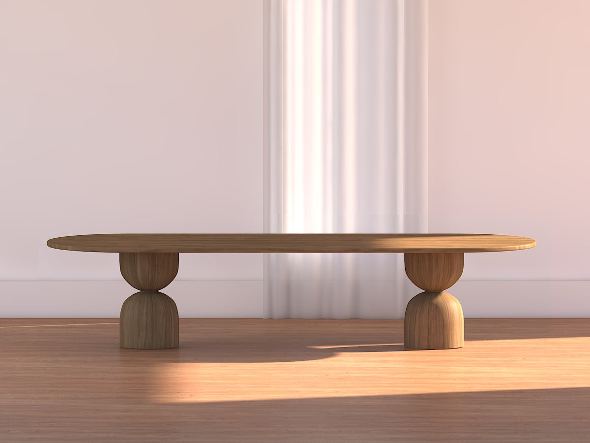 Baobab Oval Wood Dining Table - Ready to Ship
