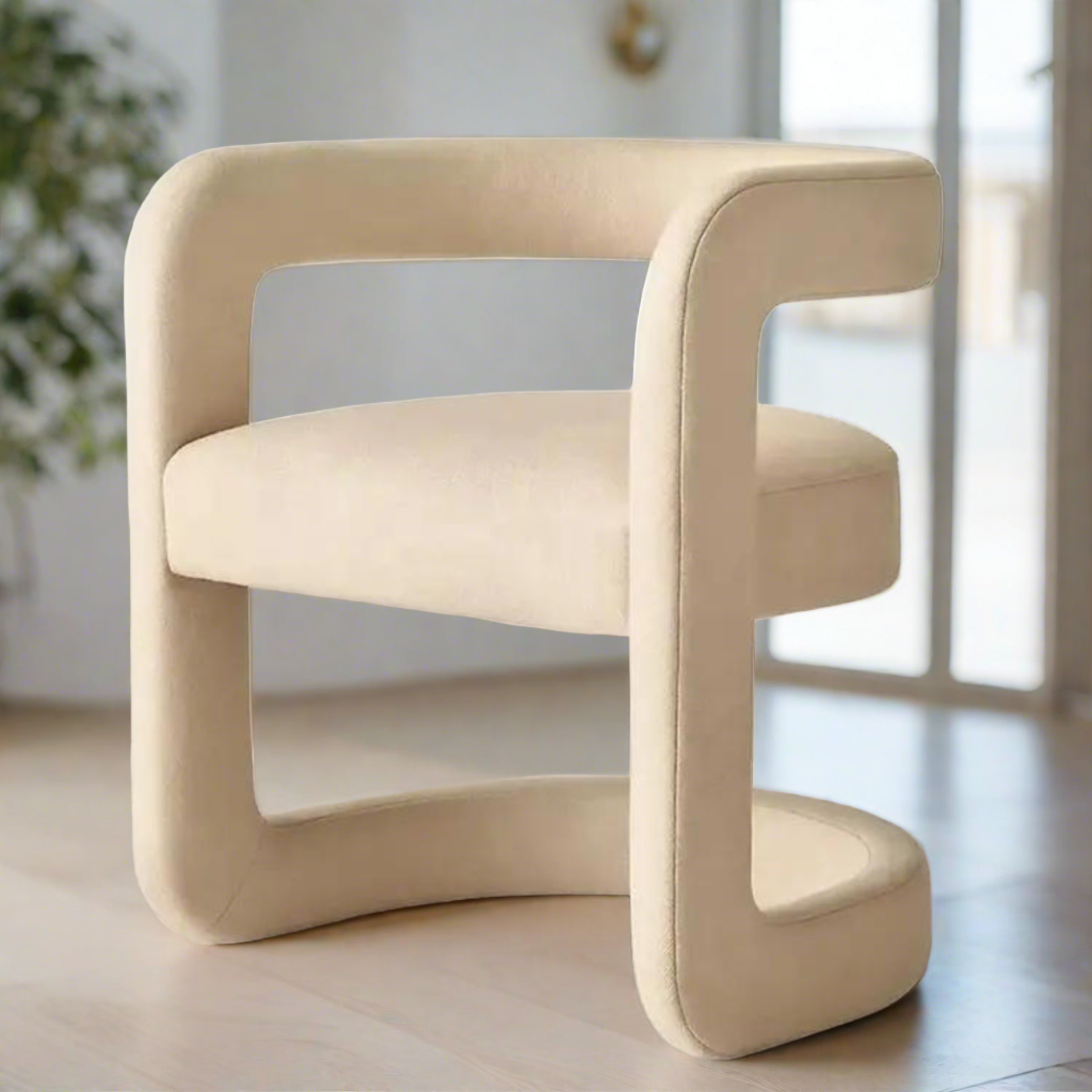 Georgia Dining Chair | Beige Colour - Ready to Ship