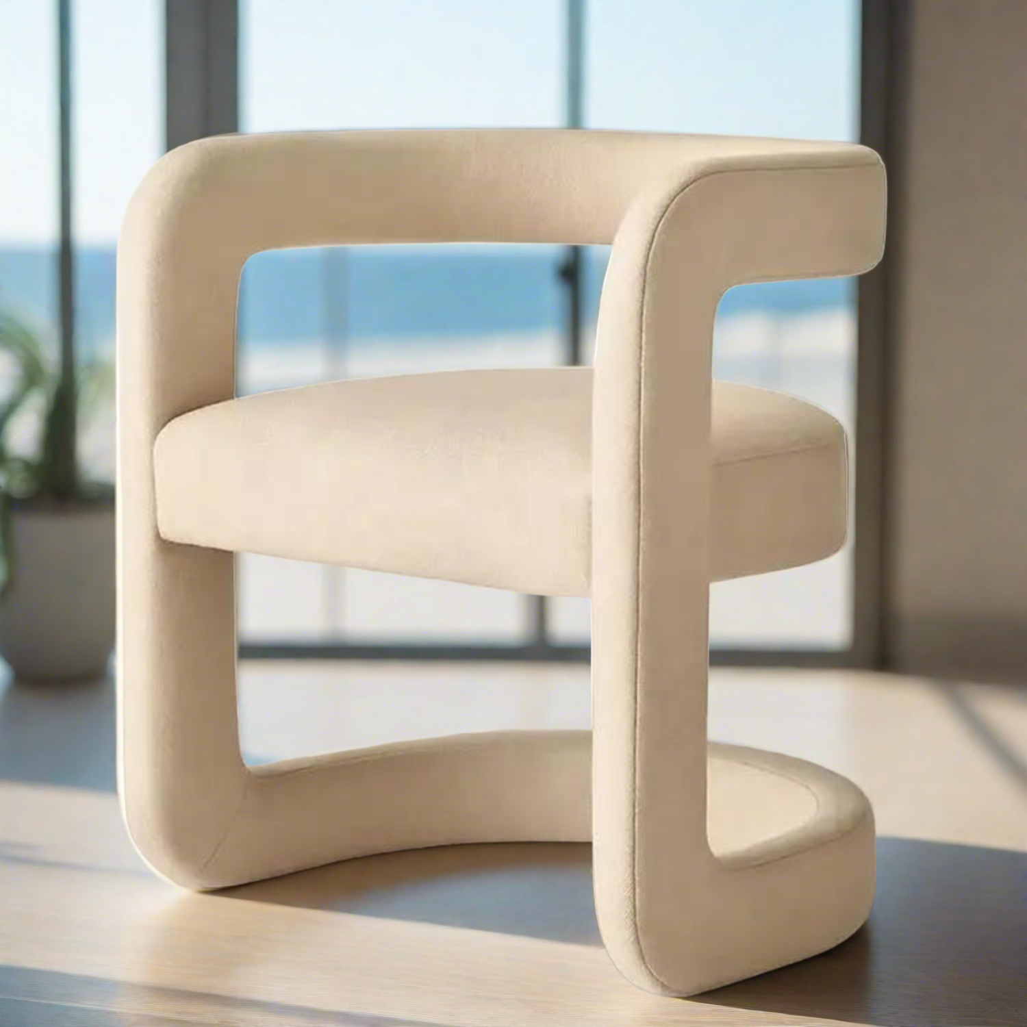 Georgia Dining Chair | Beige Colour -  Ready to Ship