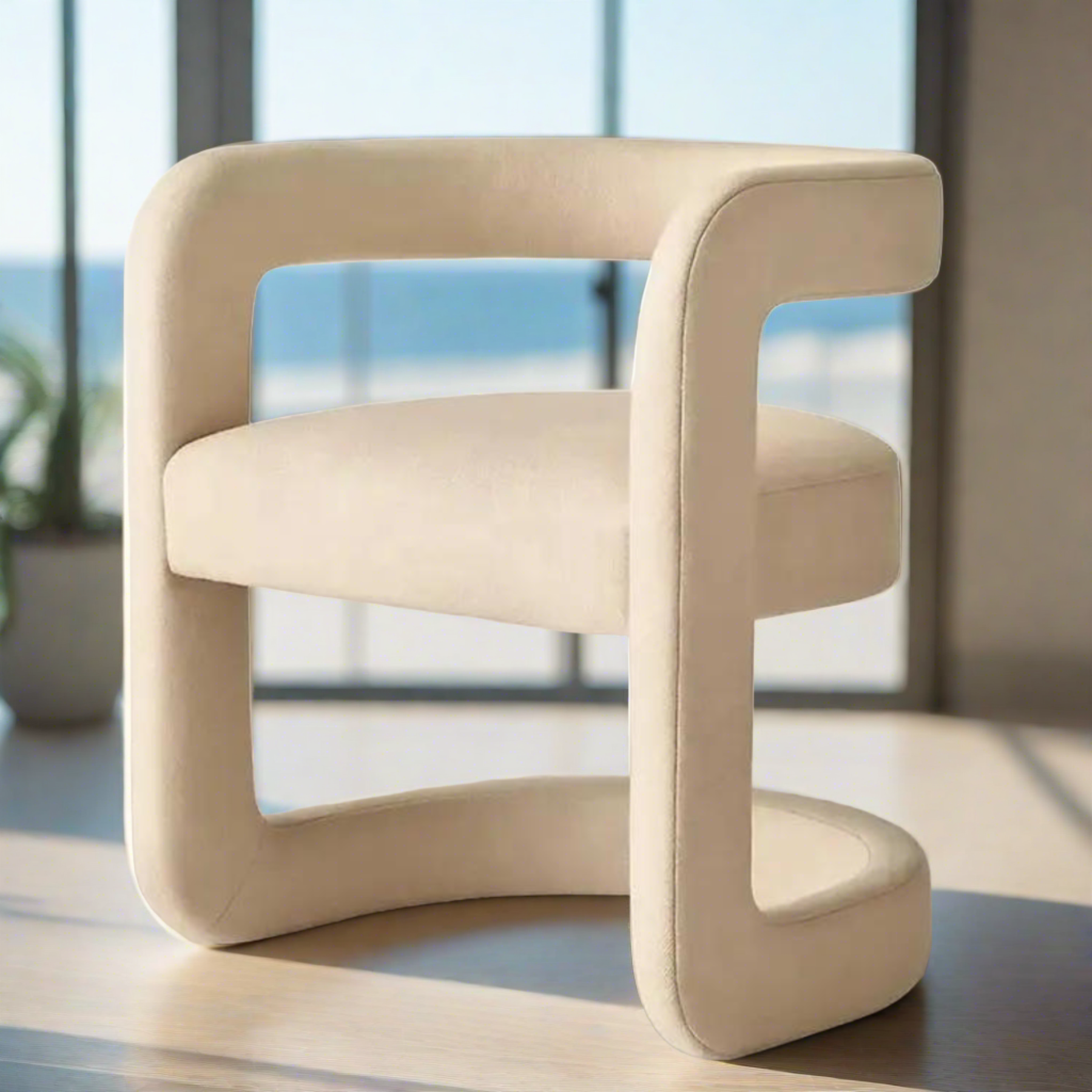 Georgia Dining Chair | Beige Colour - Ready to Ship