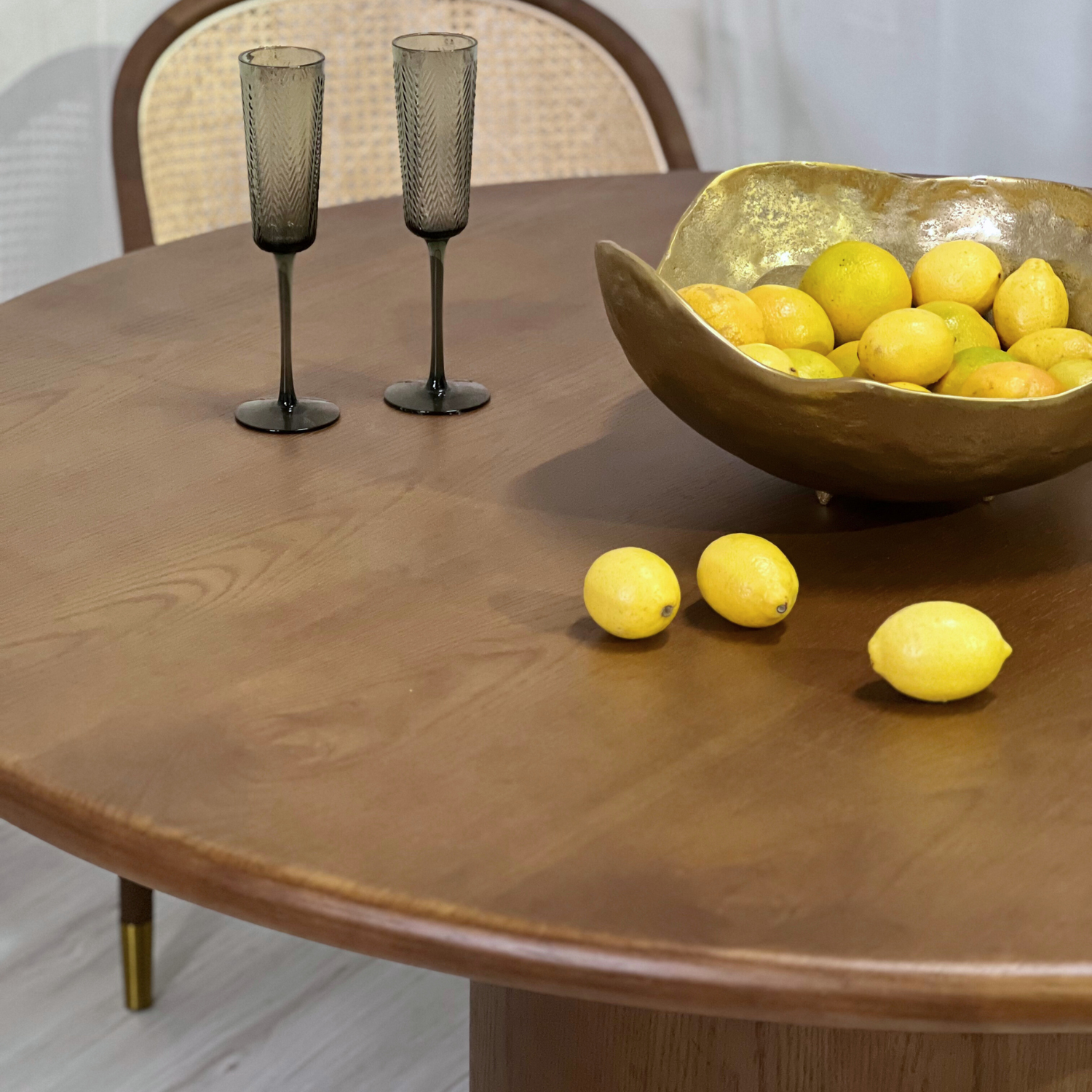 Georgia Round Dining Table |  | Dark Oak -  Ready to Ship