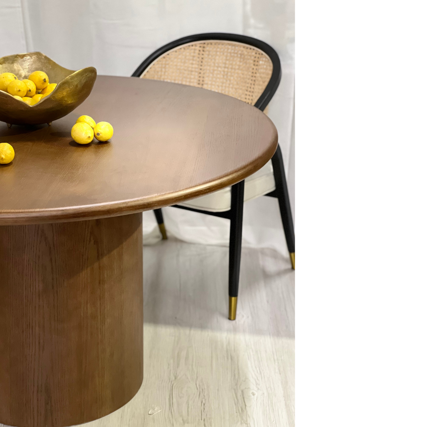 Georgia Round Dining Table |  | Dark Oak -  Ready to Ship