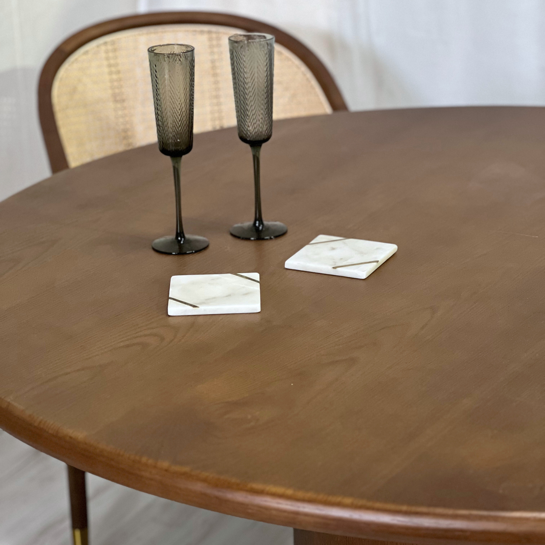 Georgia Round Dining Table | | Dark Oak - Ready to Ship
