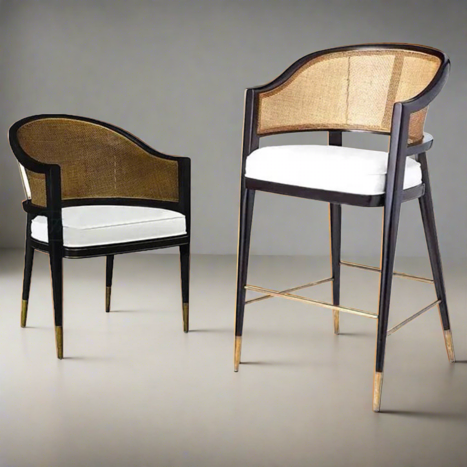 Levanto Nordic Rattan & Wood Dining Chair