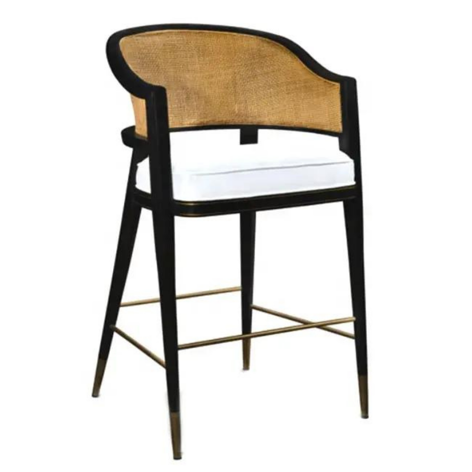 Levanto Kitchen Bar Stool Chairs - Wooden & Rattan - Ready to Ship