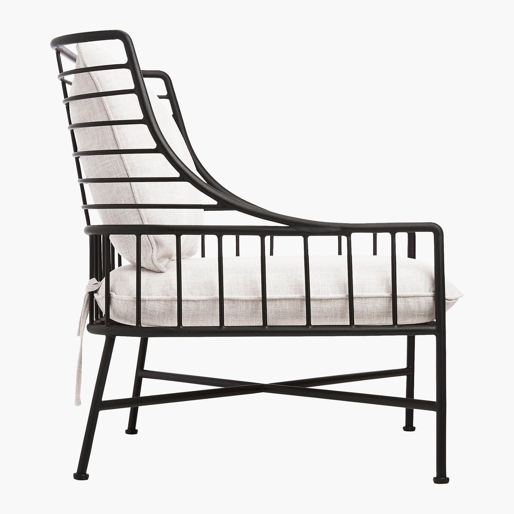 Marine’s Soul Forged Iron Frame Outdoor Armchair One Seater