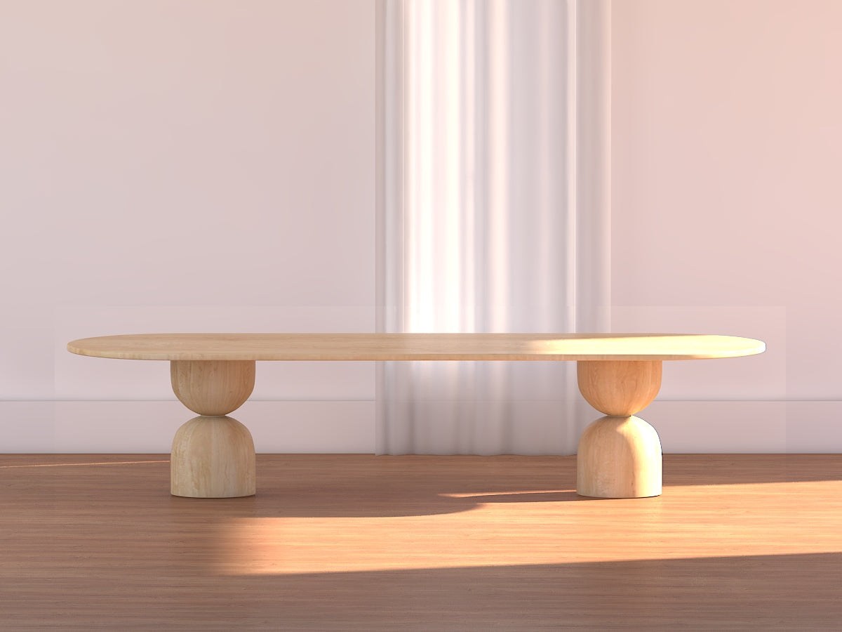 Baobab Oval Wood Dining Table - Ready to Ship