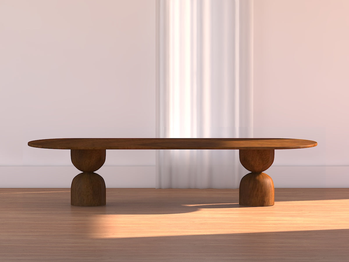 Baobab Oval Wood Dining Table - Ready to Ship
