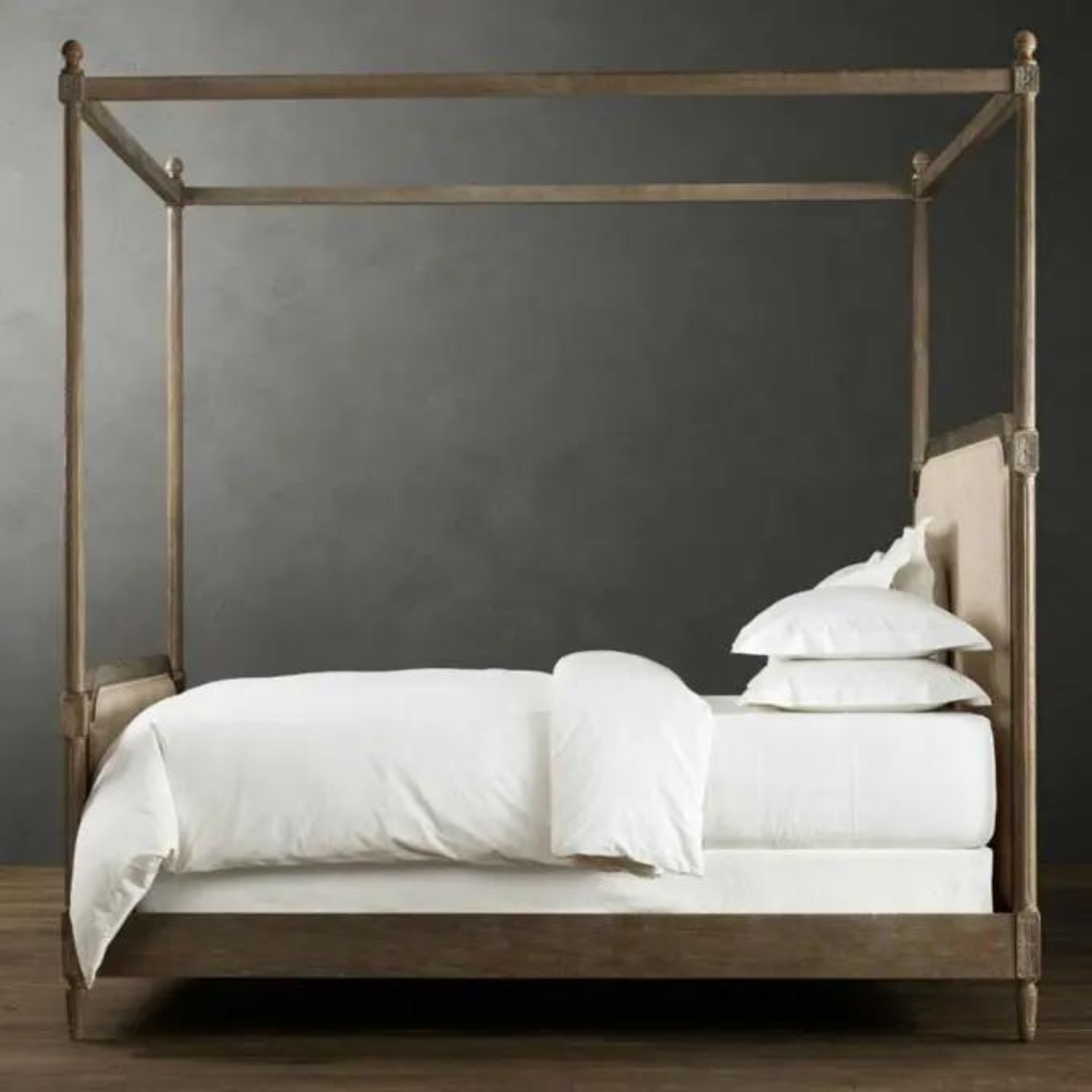Queen Marie Antoinette Canopy Bed - Queen Size - Ready to Ship