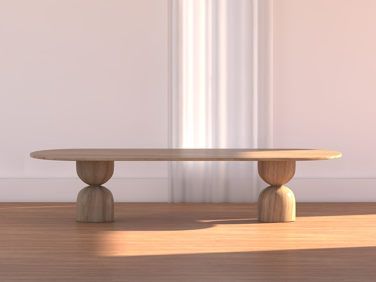 Baobab Oval Wood Dining Table - Ready to Ship
