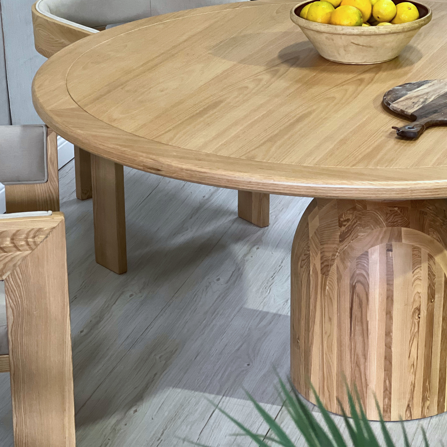 Amadora Wood Round Dining Table -  Ready to Ship