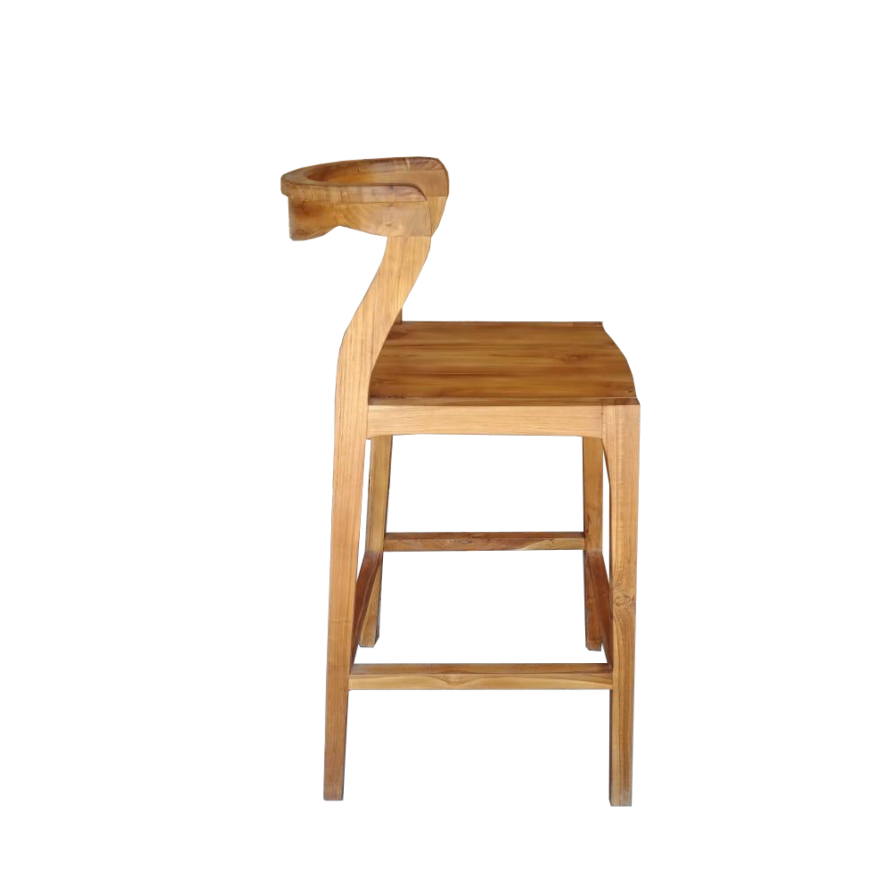 Tropika Rattan & Wood Bar Stool - Natural Brown Colour - Ready to Ship