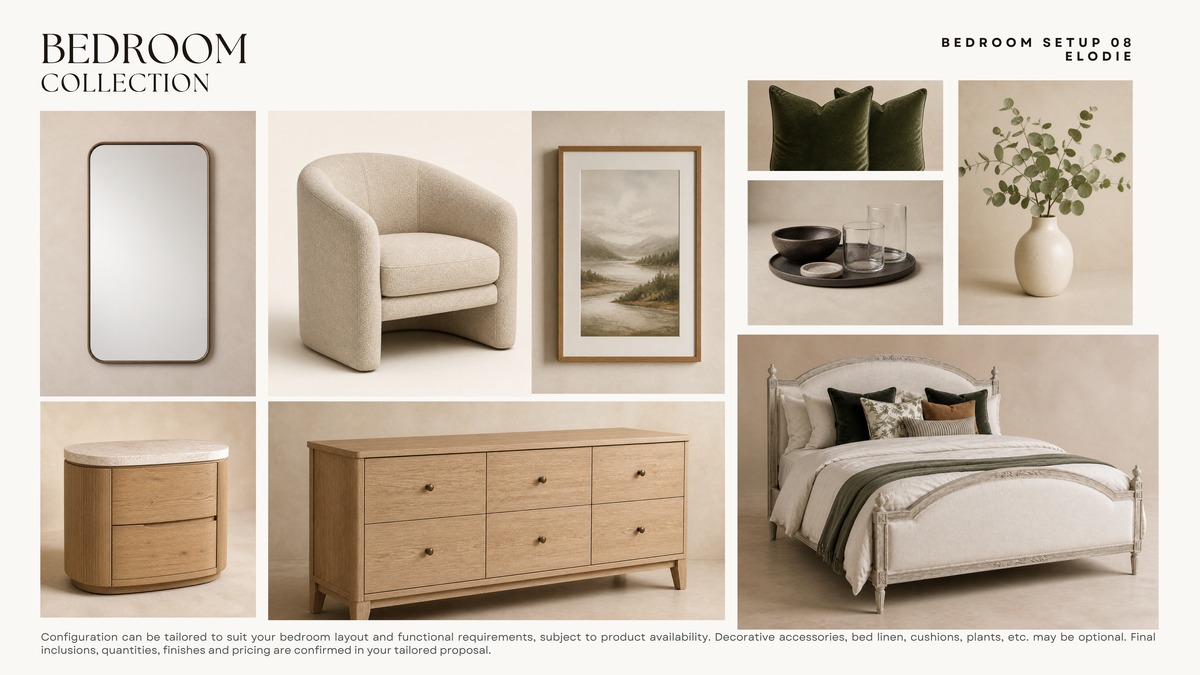 Bedroom Setup 08 — Elodie — furniture collection