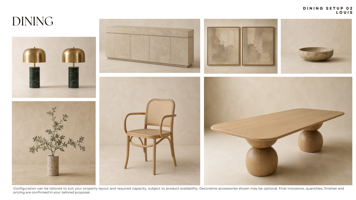 Dining Setup 02 — Louis — furniture collection