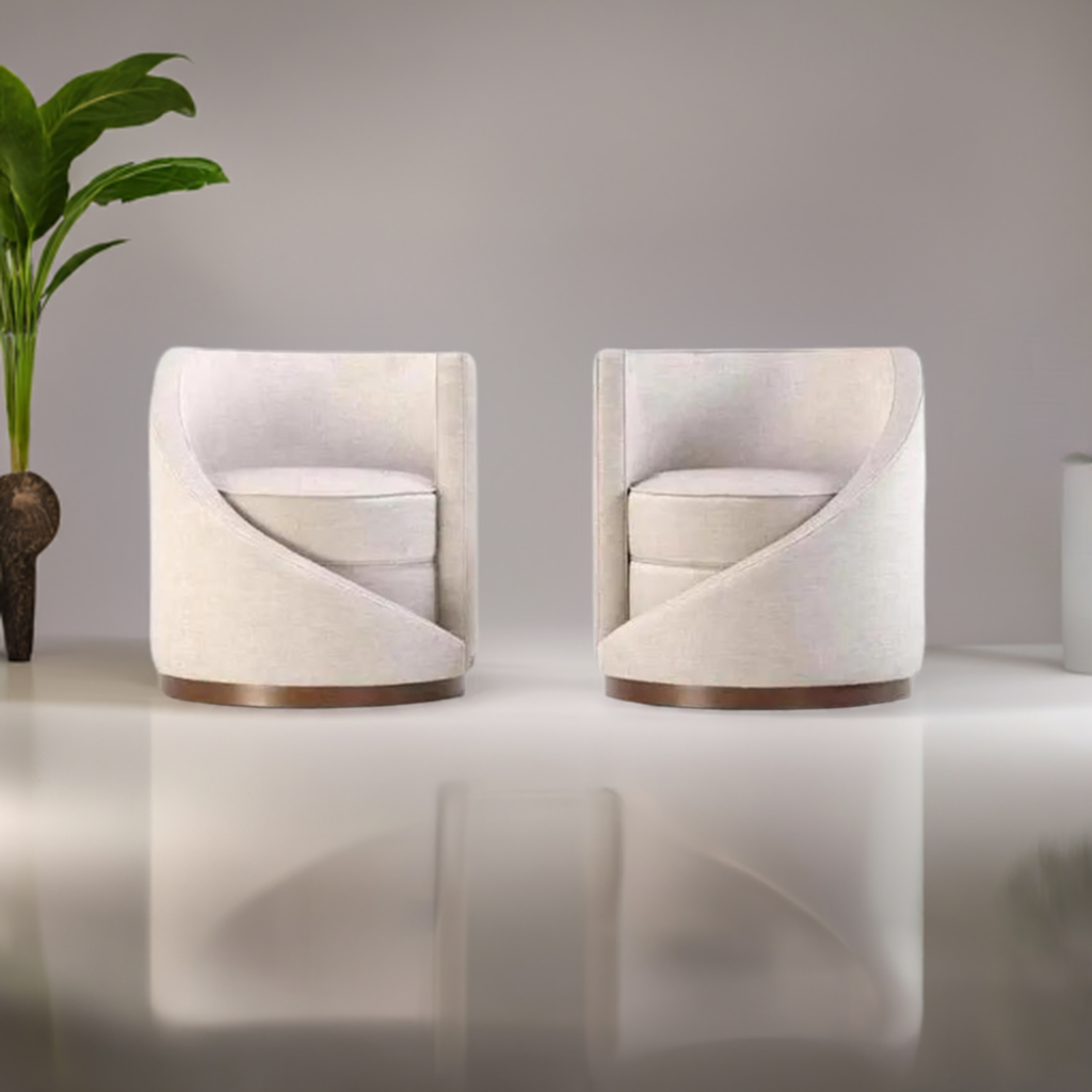 Amalfi Curved Accent Arm Chair