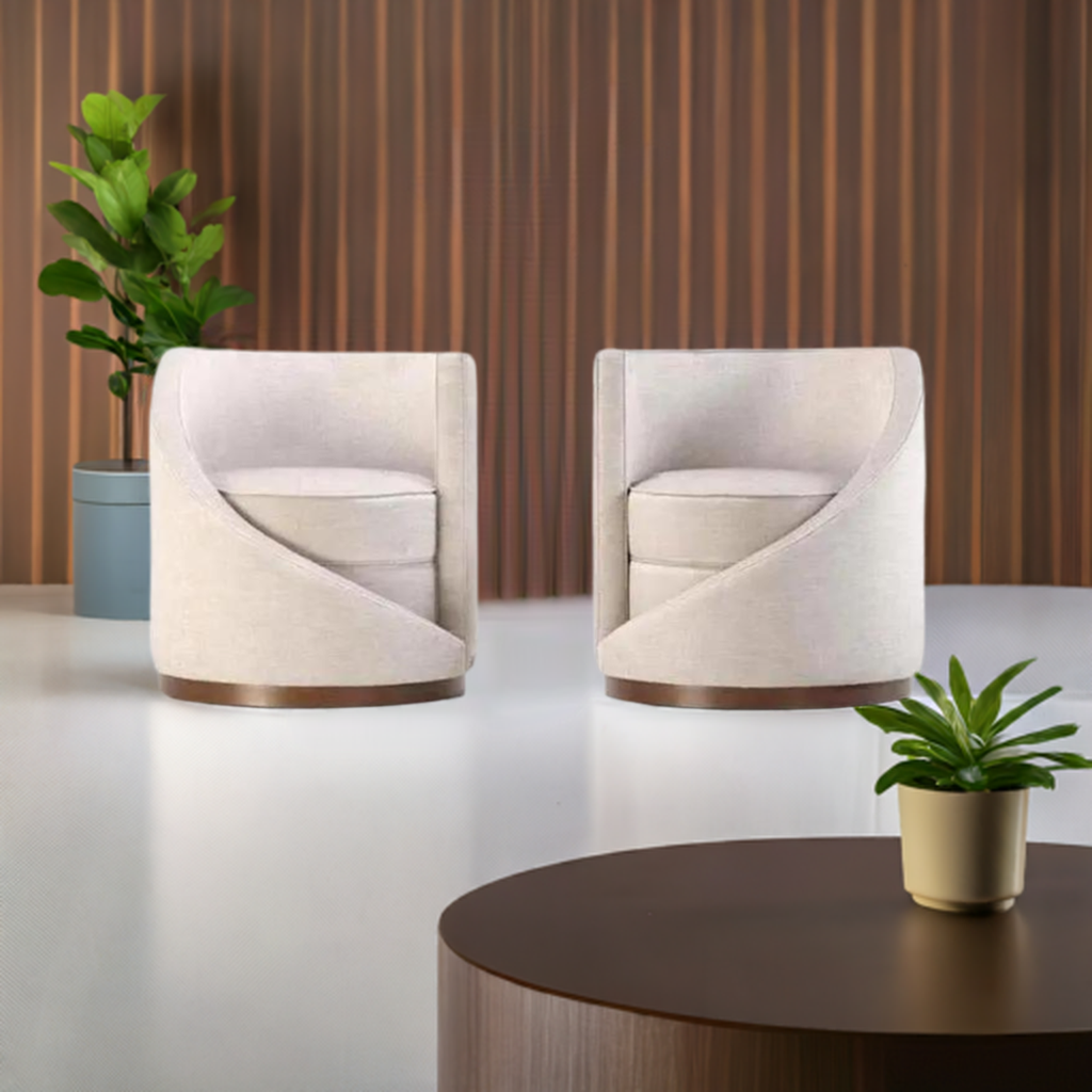 Amalfi Curved Accent Arm Chair