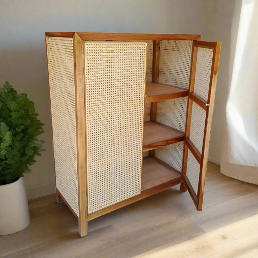 Borneo Ratan Cabinet Living Room &amp; Bedroom -  Ready to Ship