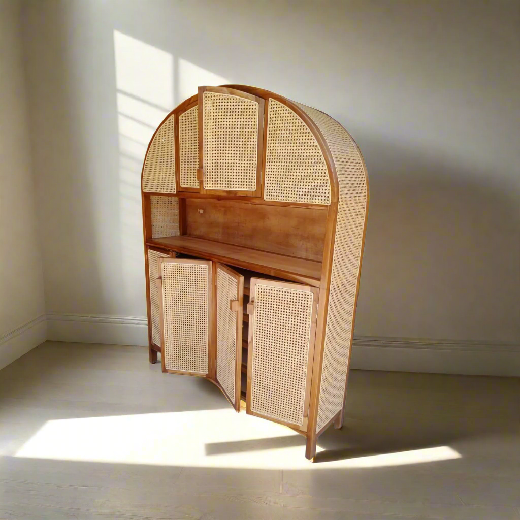 Canggu Arch Ratan Cabinet  Living Room &amp; Bedroom -  Ready to Ship