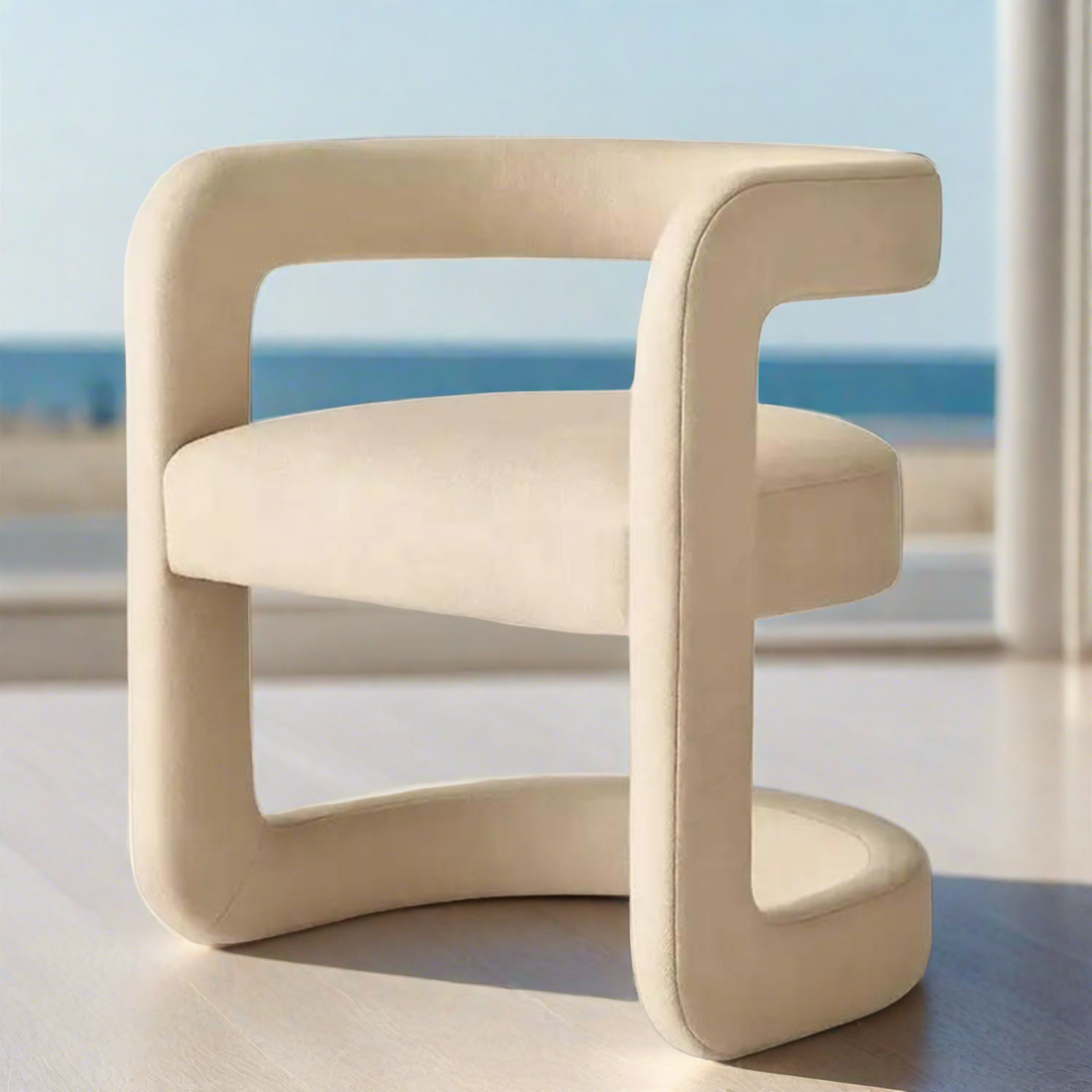 Georgia Dining Chair | Beige Colour -  Ready to Ship