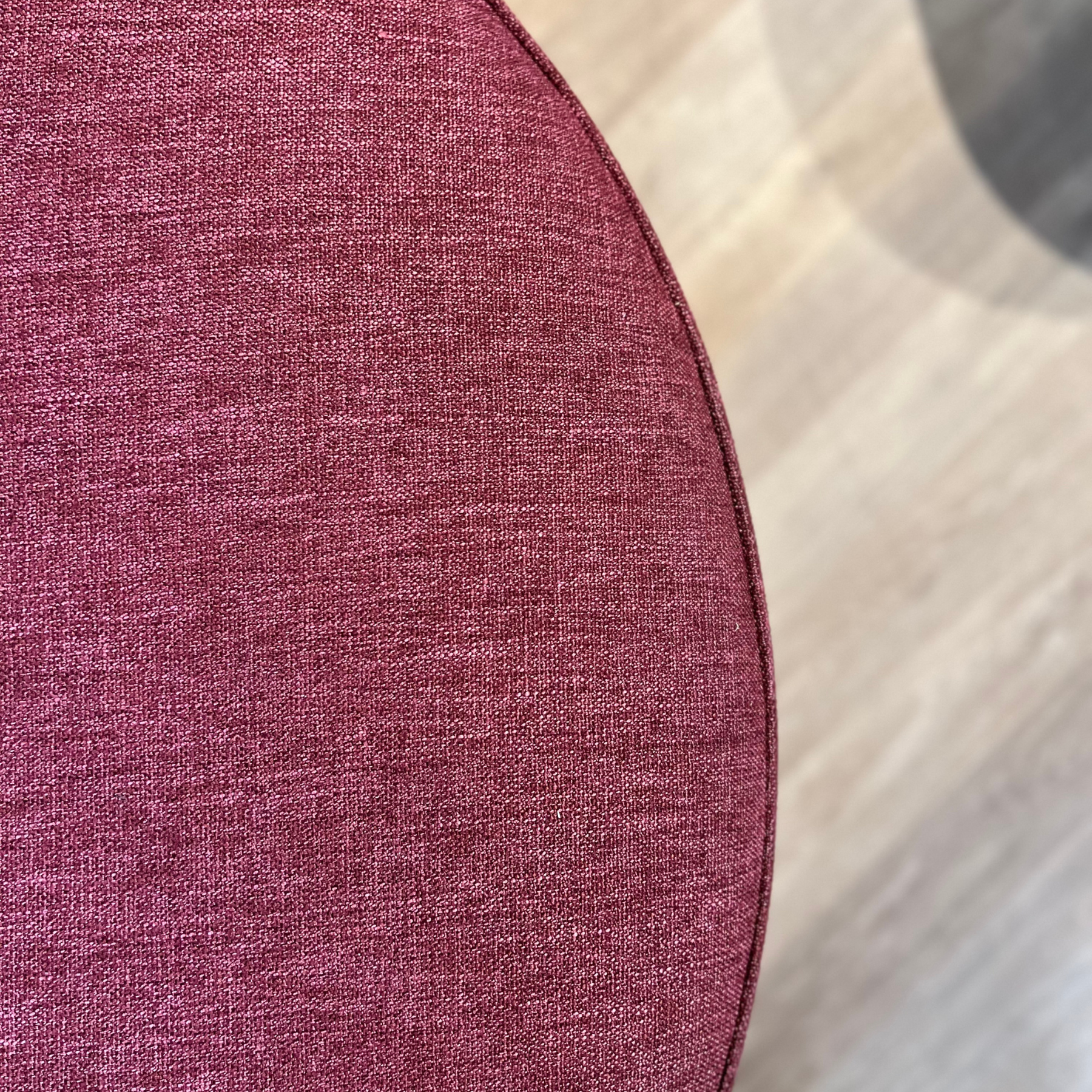 Isola Boucle &amp; Linen Curved Sofa - Ready to Ship