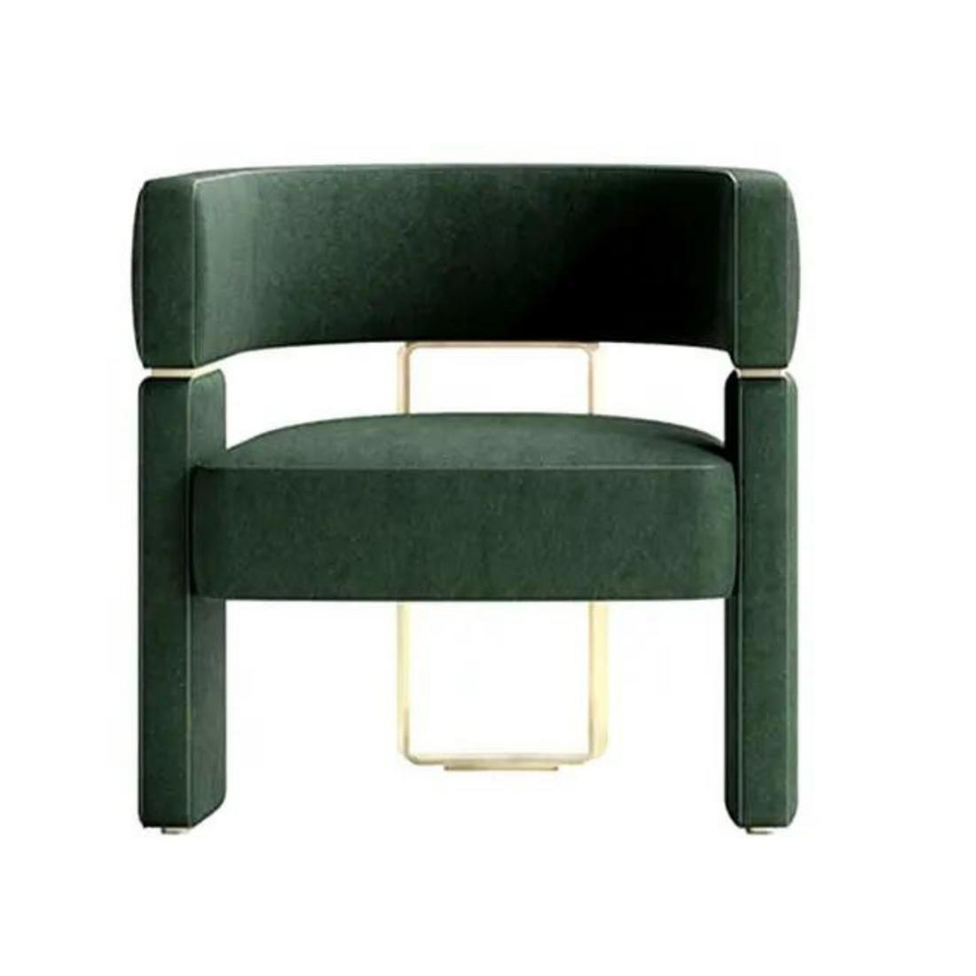 Monterosso Velvet Accent Arm Dining Chair – Dark Green – Ready to Ship