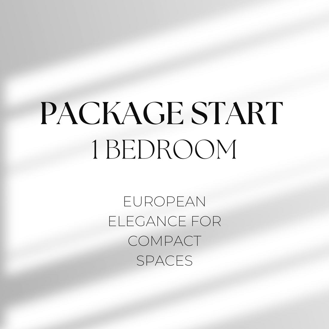 Package Start 1 Bedroom