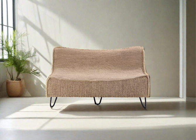 Pompeii Occasional Indoor and Outdoor Two Seater Rattan Sofa -  Ready to Ship