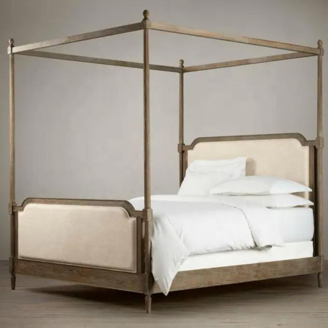 Queen Marie Antoinette Canopy Bed - Queen Size - Ready to Ship