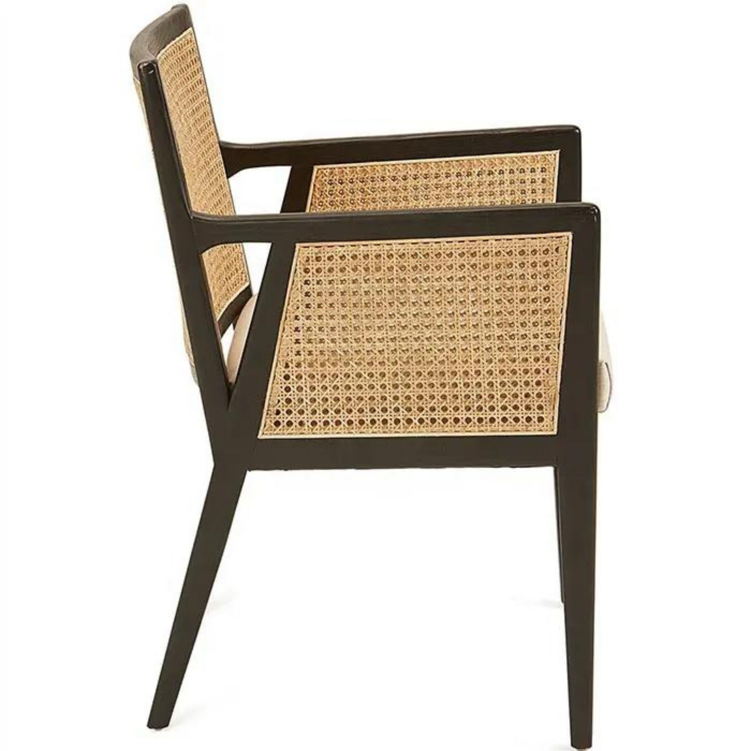 Rinella Nordic Rattan &amp; Wood Dining Chair