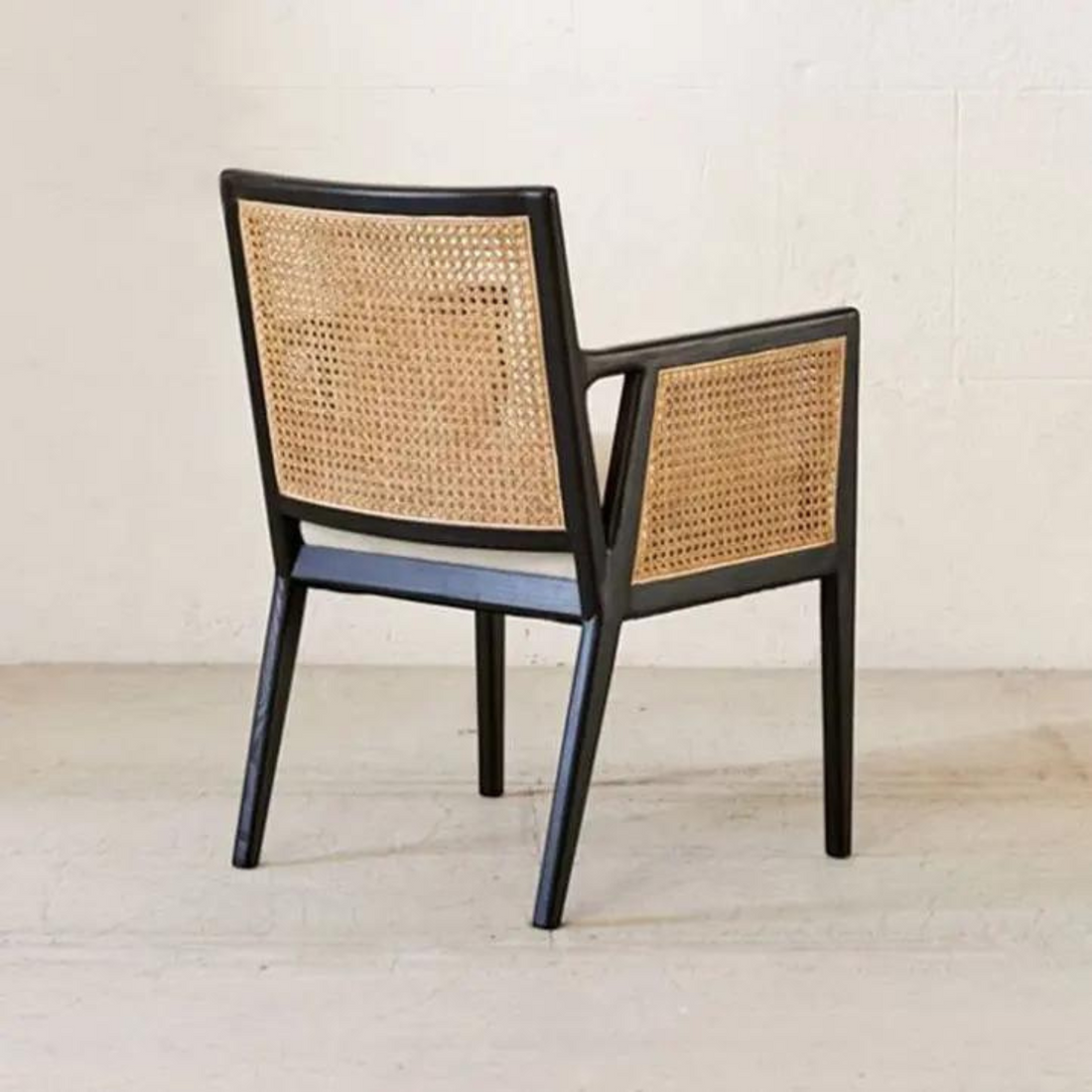 Rinella Nordic Rattan &amp; Wood Dining Chair