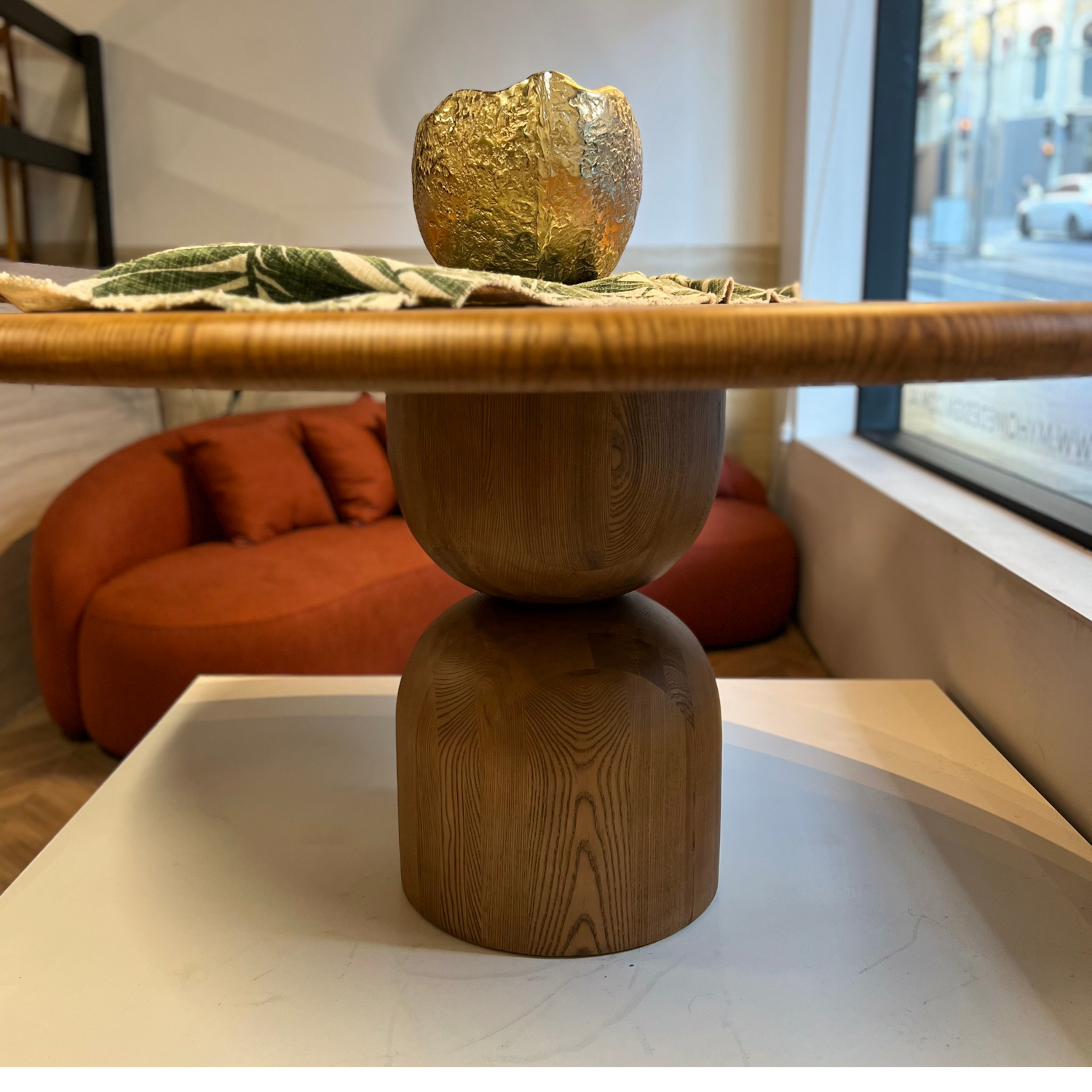 The Baobab Wood Round Dining Table - Ready to Ship