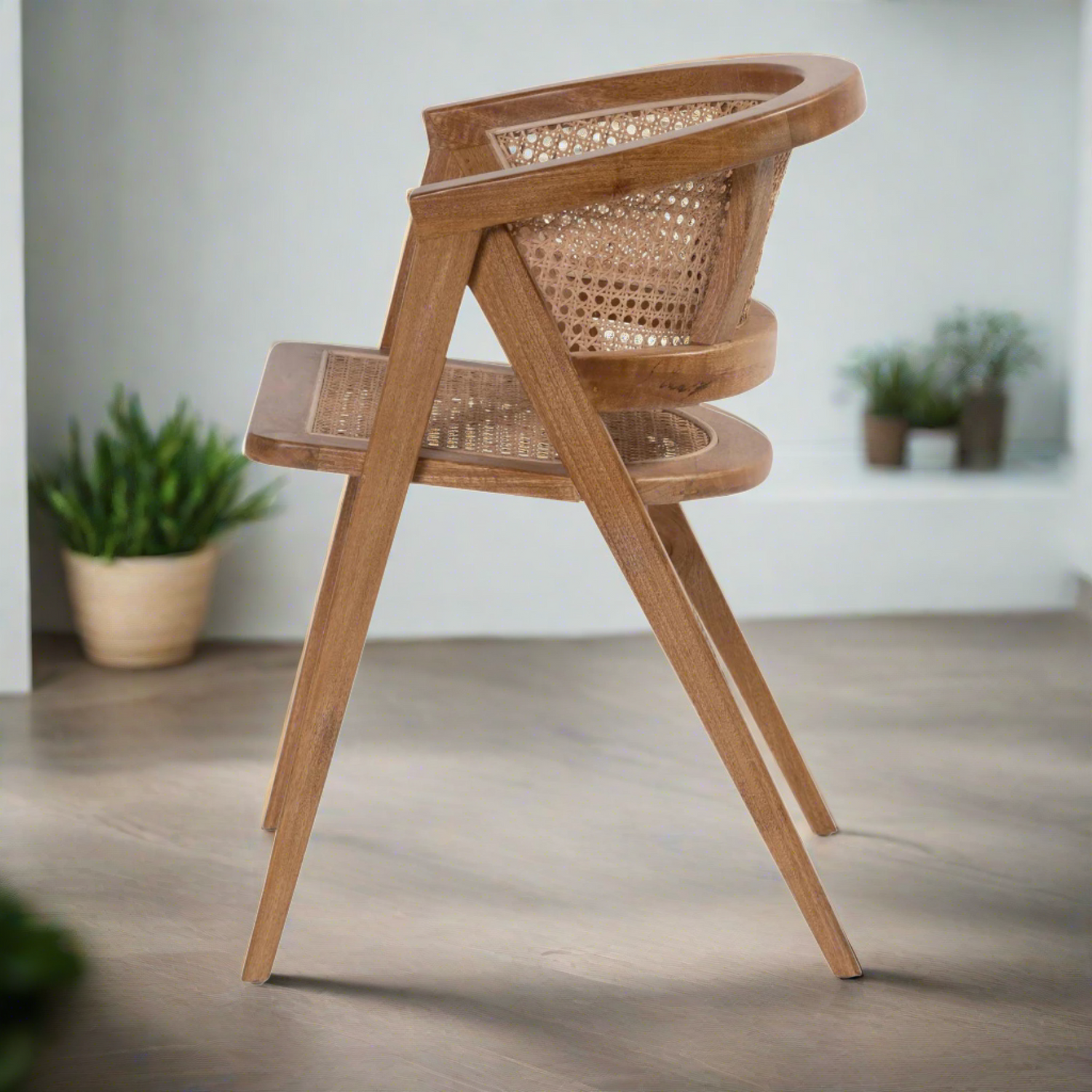 Tivoli Rattan &amp; Wood Dining Chair -  Ready to Ship