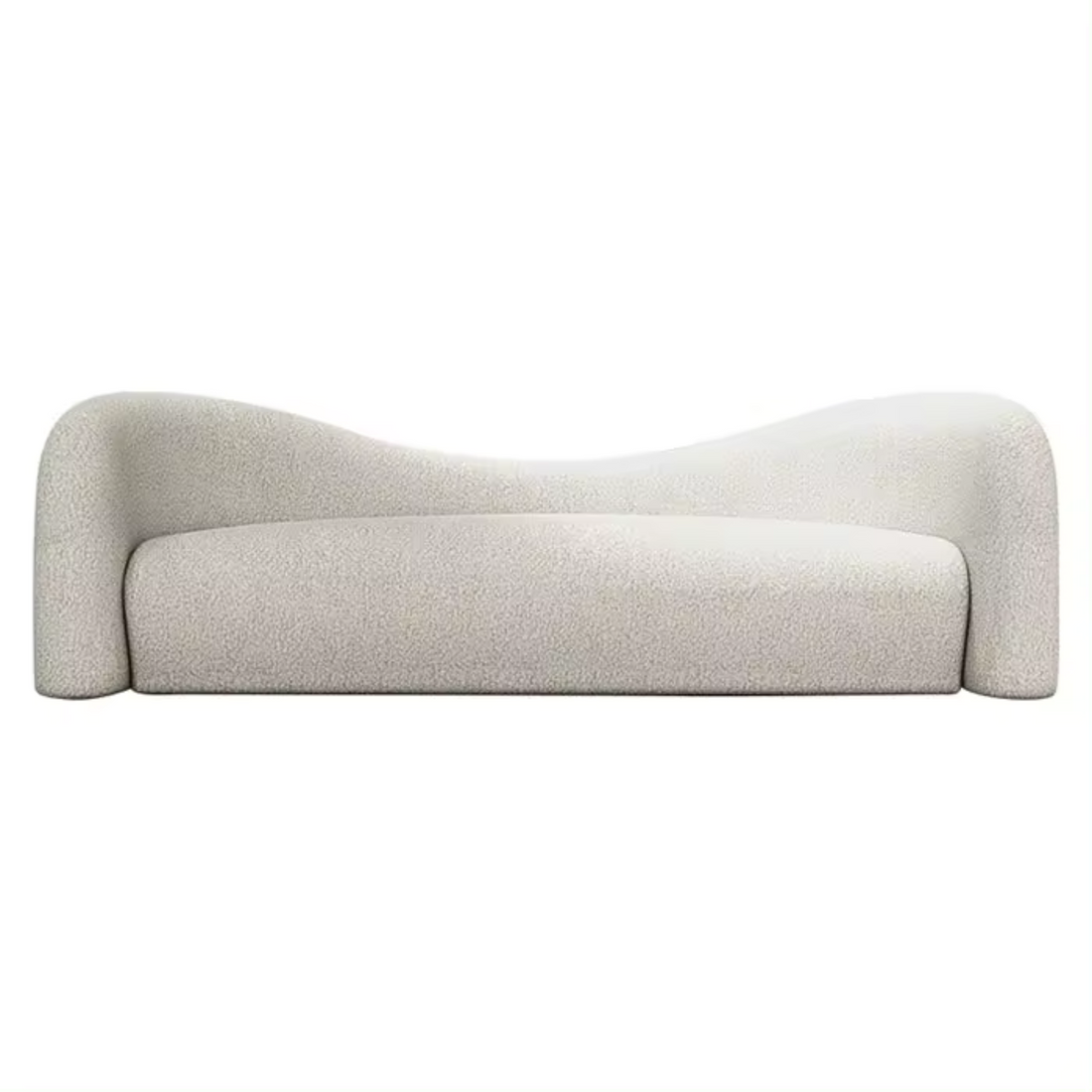 Velvienne Linen Curved Sofa - Grey