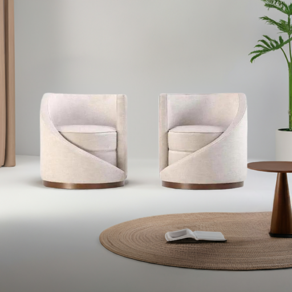 Amalfi Curved Accent Arm Chair