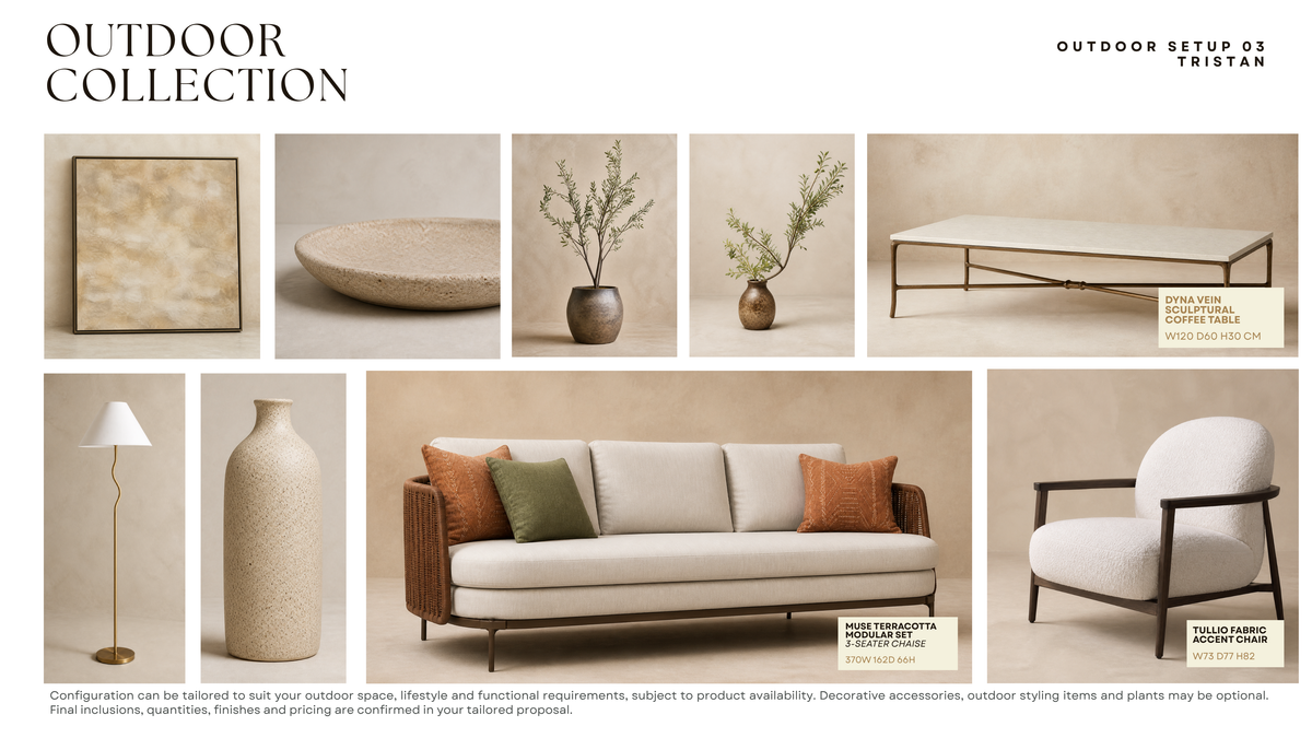 Outdoor Setup 03 — Tristan — furniture collection